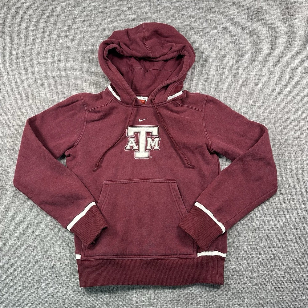 Vintage Nike NCAA Texas A&M Aggies College Hoodie Size XS